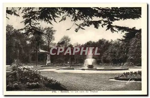 Cartes postales Rennes Un coin du Thabor