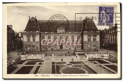 Cartes postales Rennes Palais de Justice