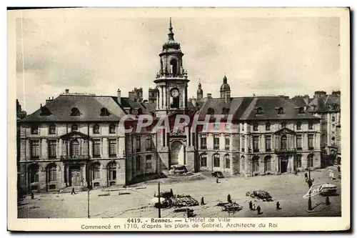 Cartes postales Rennes L Hotel de Ville