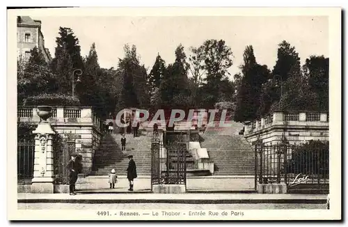 Ansichtskarte AK Rennes Le Thabor Entree Rue de Paris