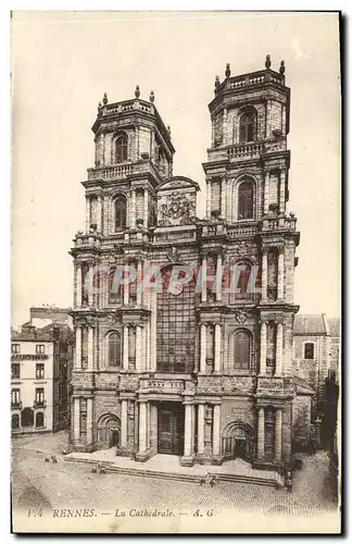 Cartes postales Rennes La Cathedrale