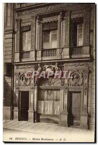 Cartes postales Rennes Maison Renaissance