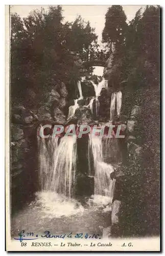 Cartes postales Rennes Le Thabor La Cascade