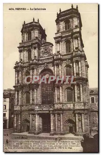 Cartes postales Rennes La Cathedrale