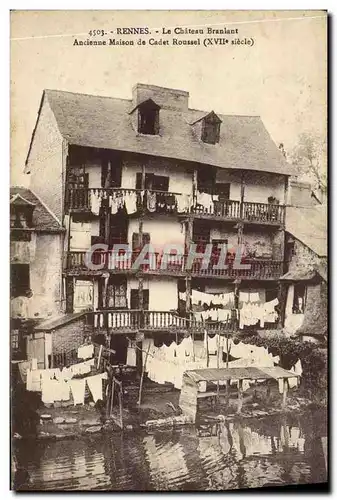 Cartes postales Rennes Le Chateau Brablant Ancienne Maison de Cadet Roussel