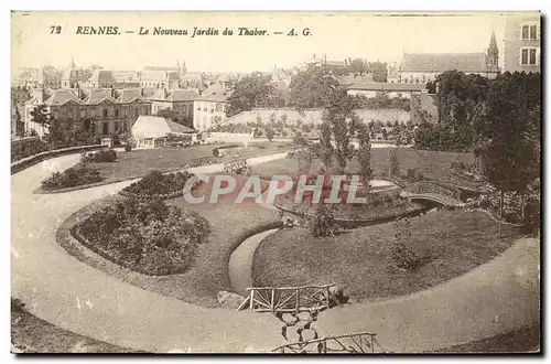 Cartes postales Rennes Le Noveau Jardin du Thabor