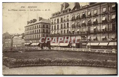 Cartes postales Rennes La Vilaine couverte Les Jardins