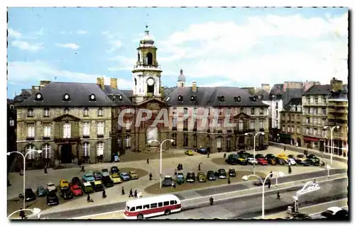 Cartes postales moderne Rennes Place de l hotel de ville