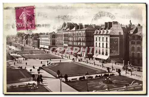 Cartes postales Rennes Jardins sur la Vilaine et perspective des quais