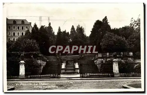 Cartes postales moderne Rennes Le Thabor Entree rue de Paris