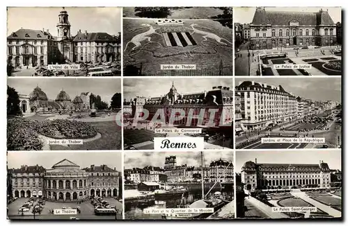 Cartes postales moderne Rennes Jardin du Thabor Theatre