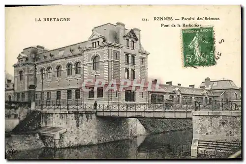 Cartes postales Rennes Faculte des Sciences Pont de la Barbotiere