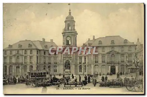 Cartes postales Rennes La mairie