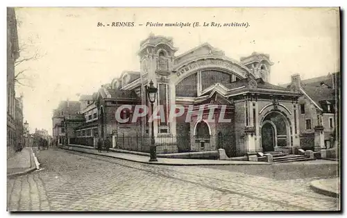 Ansichtskarte AK Rennes Piscine municipale