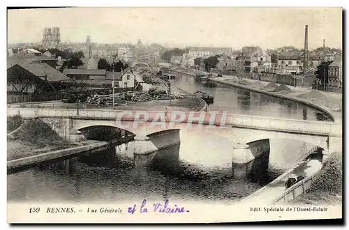 Cartes postales Rennes Vue Generale