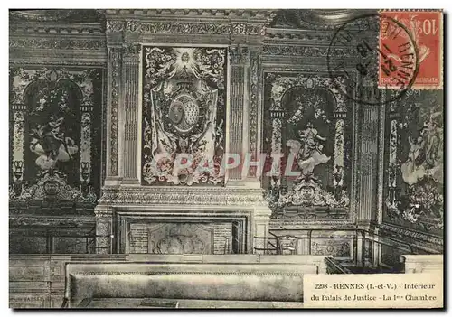 Ansichtskarte AK Rennes Interieur du Palais de Justice La 1ere Chambre