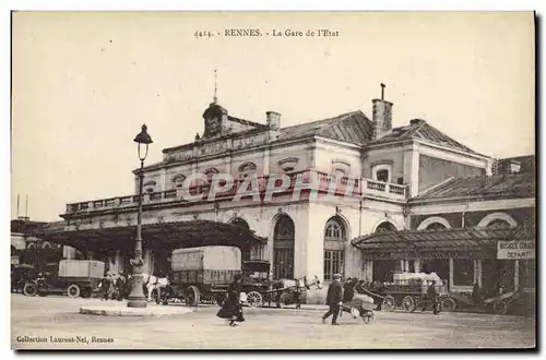 Ansichtskarte AK Rennes La Gare de l Etat