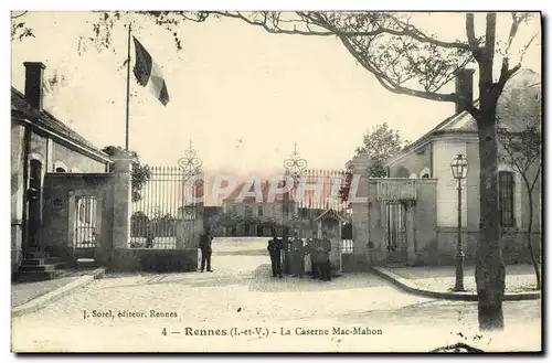 Cartes postales Rennes La Caserne Mac Mahon Militaria