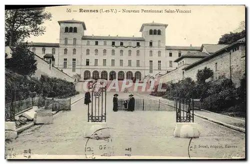 Cartes postales Rennes Nouveau Pensionnat Saint Vincent