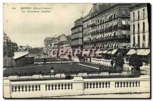 Ansichtskarte AK Rennes Les Nouveaux Jardins