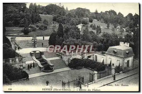 Cartes postales Rennes L Entree du Thabor