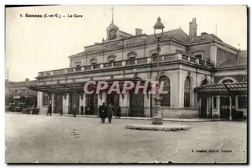 Cartes postales Rennes La Gare