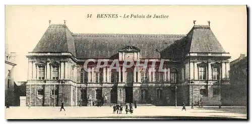 Cartes postales Rennes La Palais de Justice