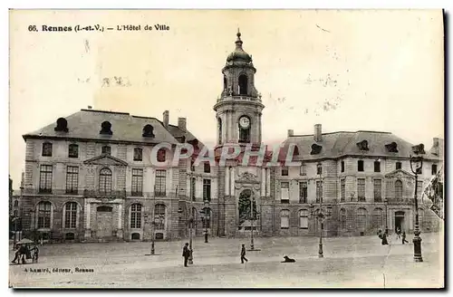 Cartes postales Rennes L Hotel de Ville