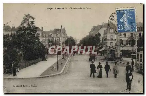 Cartes postales Rennes L Avenue de la Gare