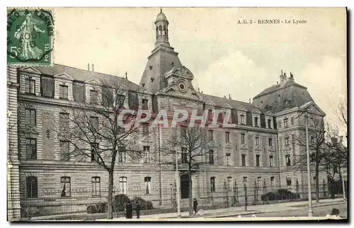 Cartes postales Rennes Le Lycee