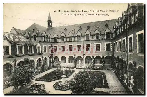 Cartes postales Rennes Ecole des Beaux Arts La Cour du Pommier Centre de reforme