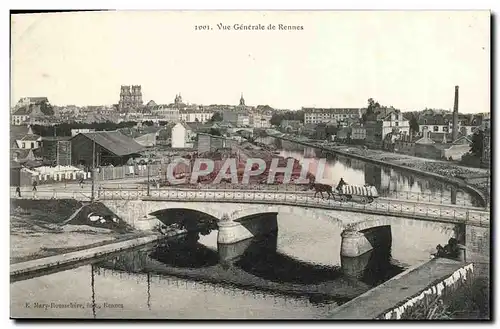 Cartes postales Rennes Vue Generale