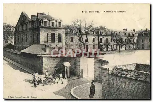 Cartes postales Rennes Caserne de L Arsenal Militaria