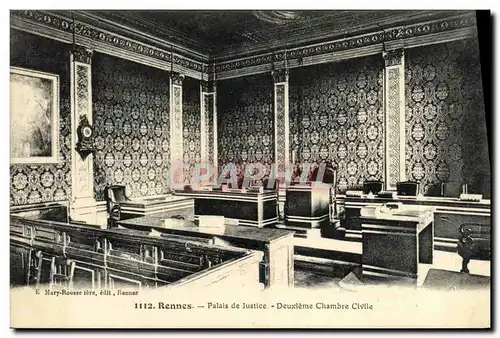 Cartes postales Rennes Palais de Justice Deuxieme chambre civile