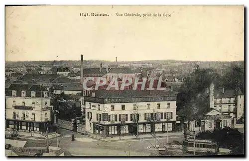 Cartes postales Rennes Vue Generale Prise de la Gare