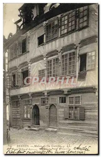 Cartes postales Rennes Maison de Du Guesclin