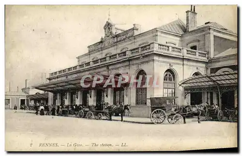 Cartes postales Rennes La Gare