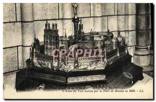 Ansichtskarte AK Rennes Eglise Notre Dame Bonne Nouvelle Autel du Voeu motive par la Peste de REnnes en 1632