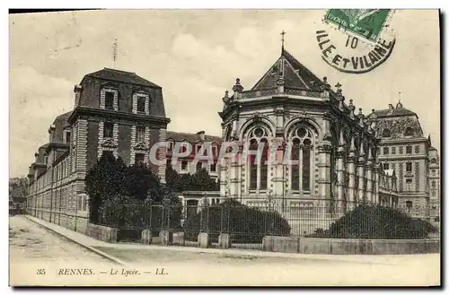 Cartes postales Rennes Le Lycee