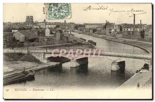 Cartes postales Rennes Panorama