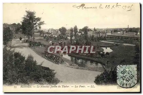 Ansichtskarte AK Rennes Le Nouveau Jardin du Thabor