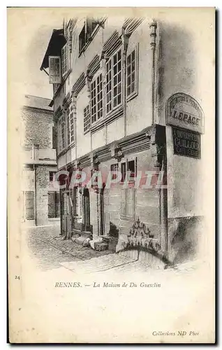 Cartes postales Rennes La Maison de Du Guesclin