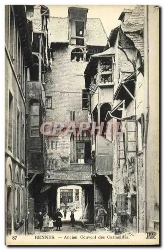 Cartes postales Rennes Ancien Couvent des Carmelites Enfants Droguerie