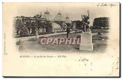 Ansichtskarte AK Rennes Le Jardin des Plantes