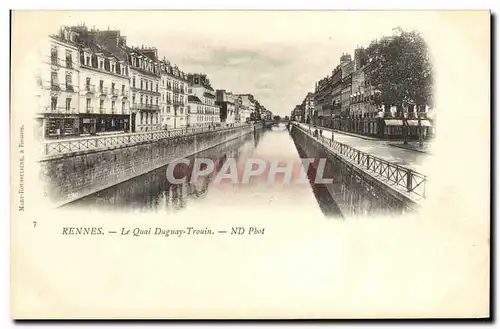 Cartes postales Rennes Le Quai Duguay Trouin