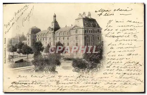 Cartes postales Rennes Le Lycee