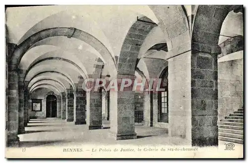 Cartes postales Rennes Palais de Justice Galerie du rez de chaussee