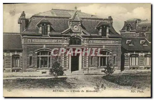 Cartes postales Rennes L Ecole de Medecine