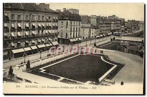 Cartes postales Rennes Les Nouvaux Jardins Sur La Vilaine