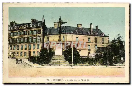 Cartes postales Rennes Croix de la Mission